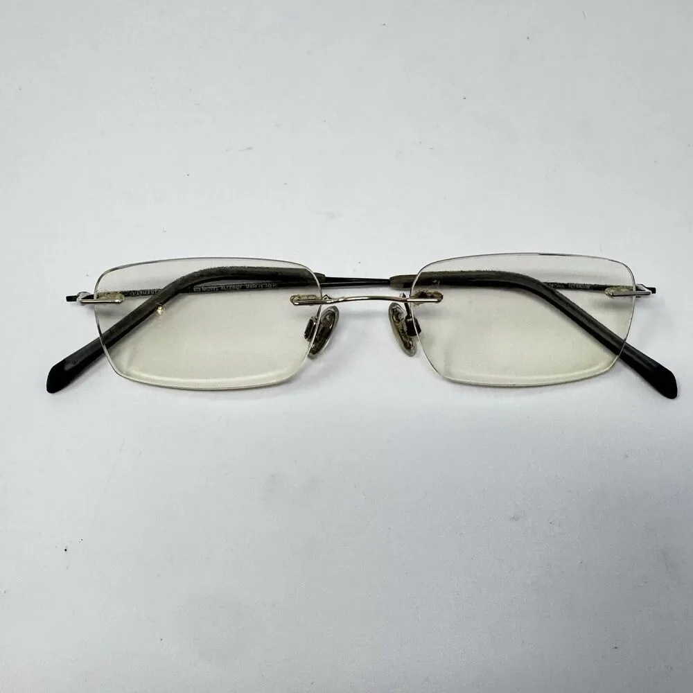 Charmant CH8333 WP Titanium Rimless Eyeglass Frames 49-19-140 Made in Japan